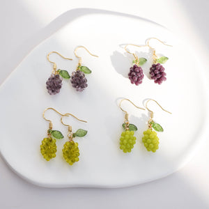 Grape Dangle Earrings