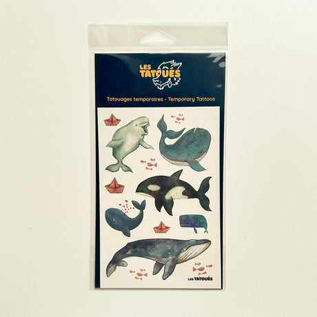 Whales - Temporary tattoos