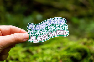 Wavy Plant-Based Sticker