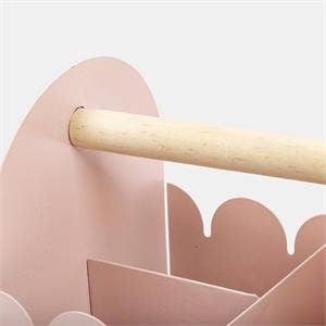 Metal Pink Wiggle Edge Caddy