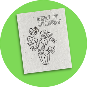 Keep it Cheesy - Colour-me-in Postcard