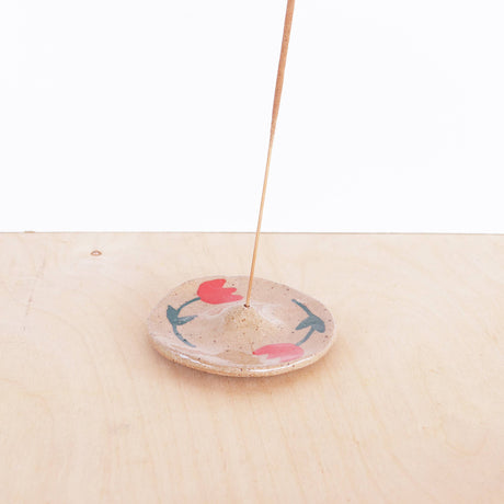 Tulip Ceramic Incense Holder