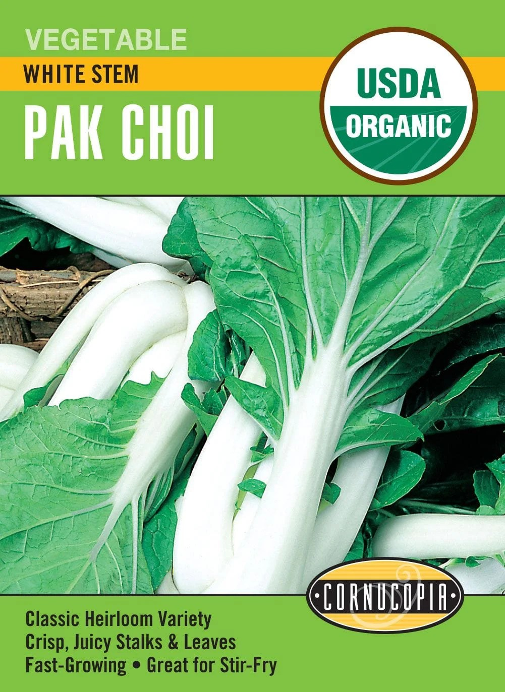 Pak Choi - Pak Choi White Stem - Organic