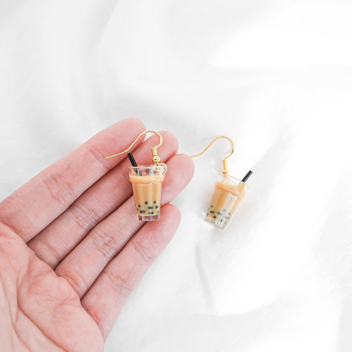 Bubble Tea Dangle Earrings