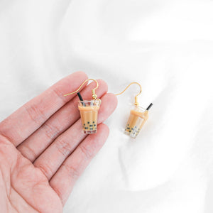 Bubble Tea Dangle Earrings
