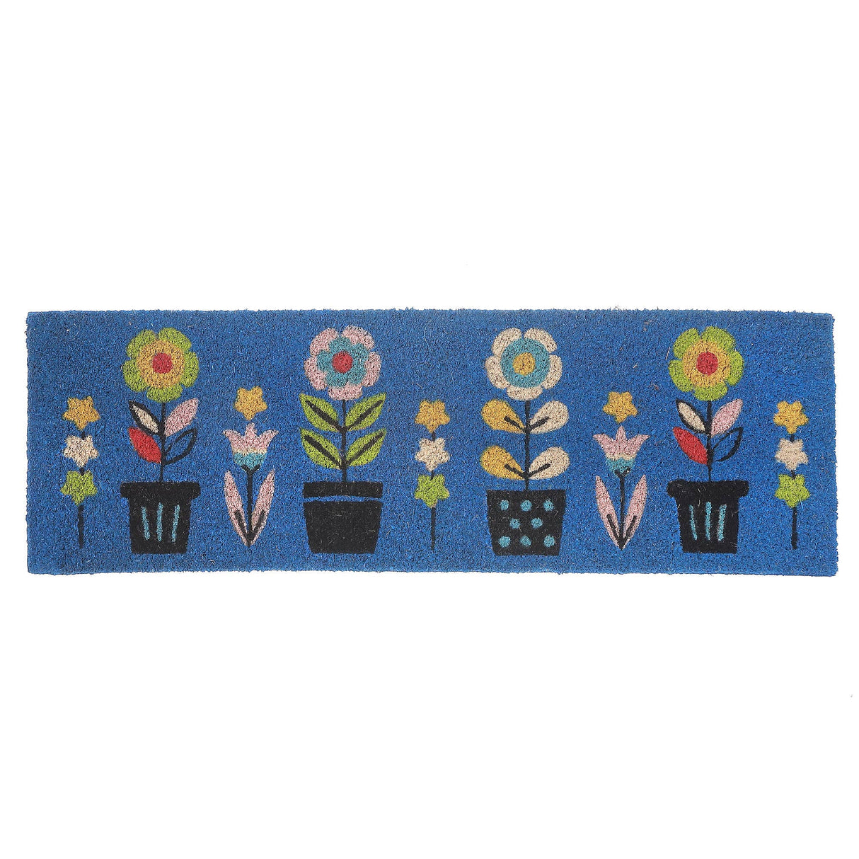 Coir Door Mat - Triple Florals