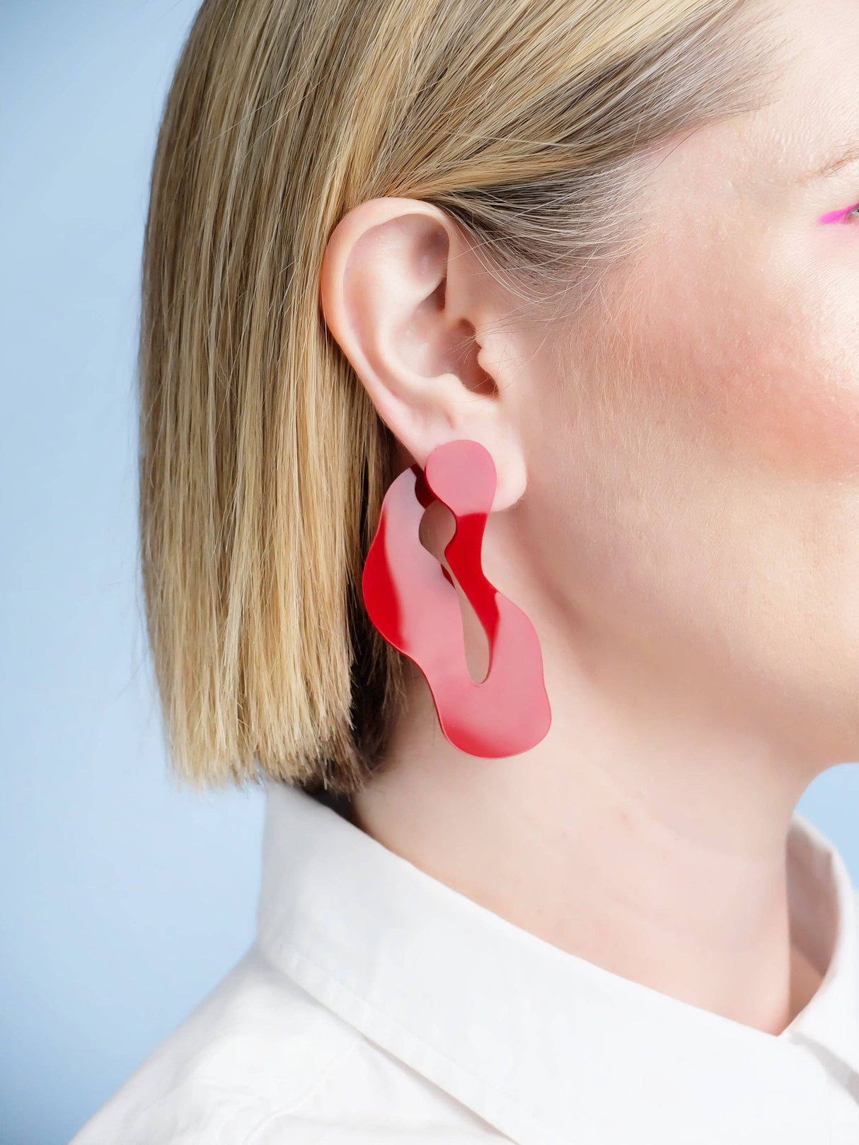 Wave Asymmetric Stud Earrings