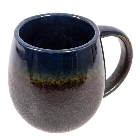 Truu Design Elegant Dark Blue Reactive Glaze Ceramic Mug