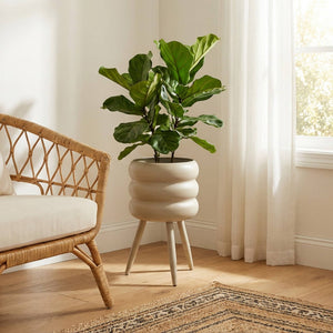 Round Metal Bubble Planter with Legs