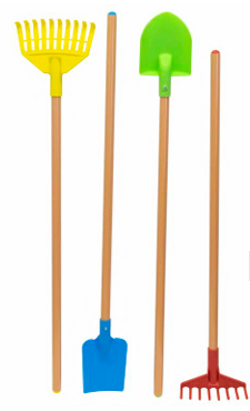 4 PC Kids Long Tool Set