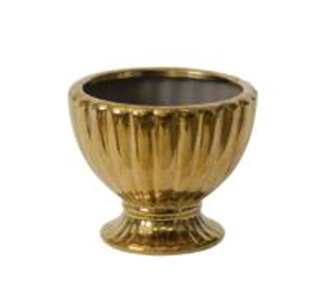 Ceramic Coronation Gold Compote