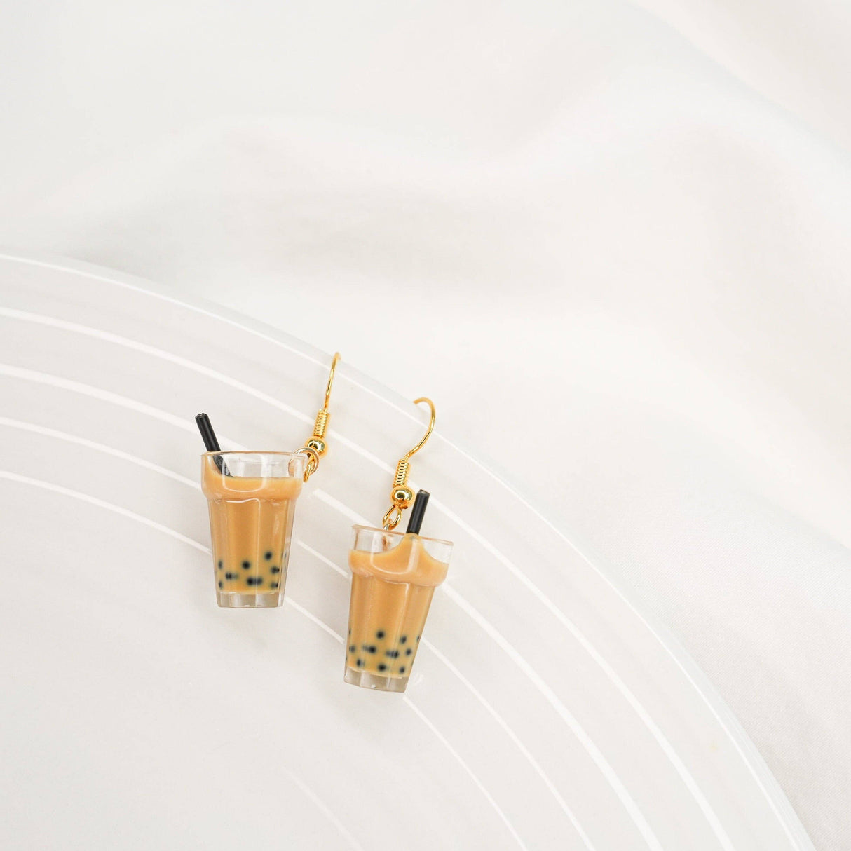 Bubble Tea Dangle Earrings