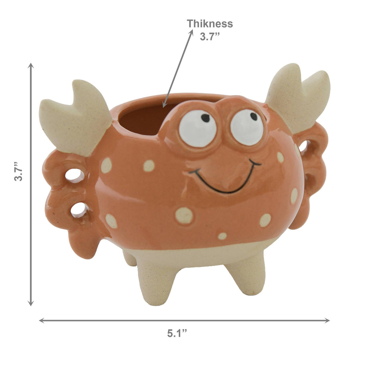 Crab Ceramic Planter