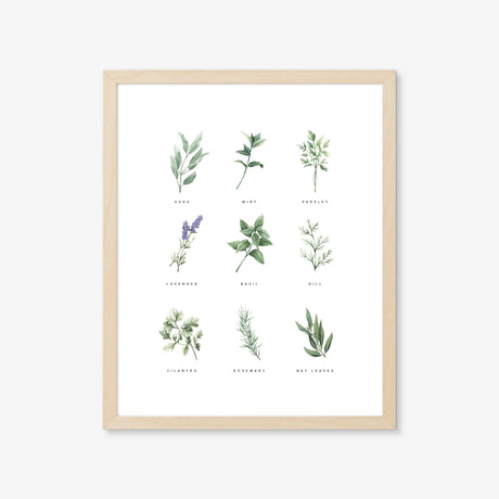 Backyard Herb Garden Art Print
