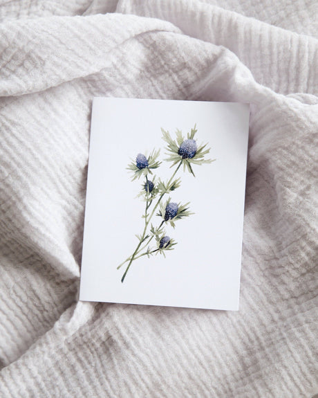 Blue Thistle Everyday Greeting Card