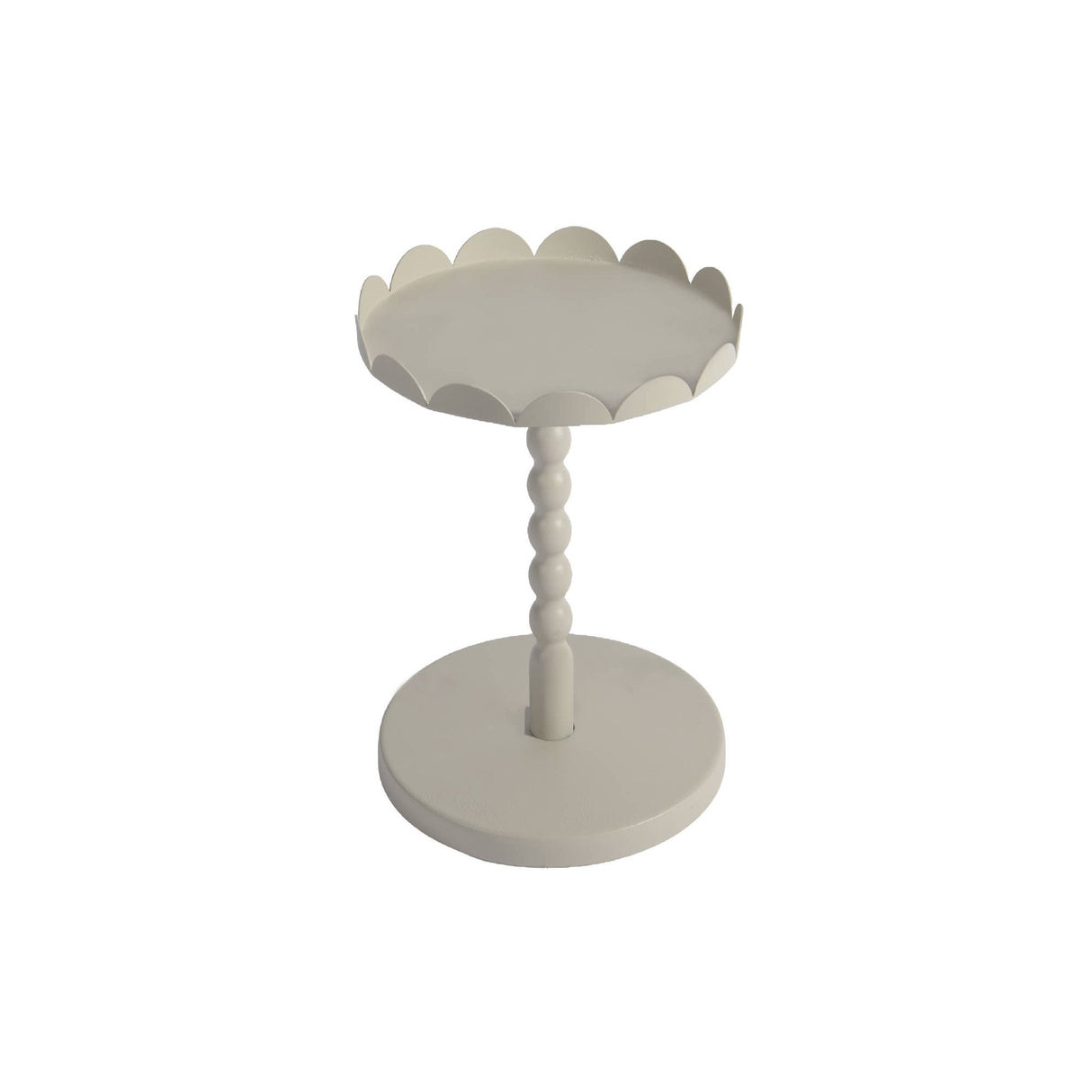 Round Metal Scallop Edge Plant Stand