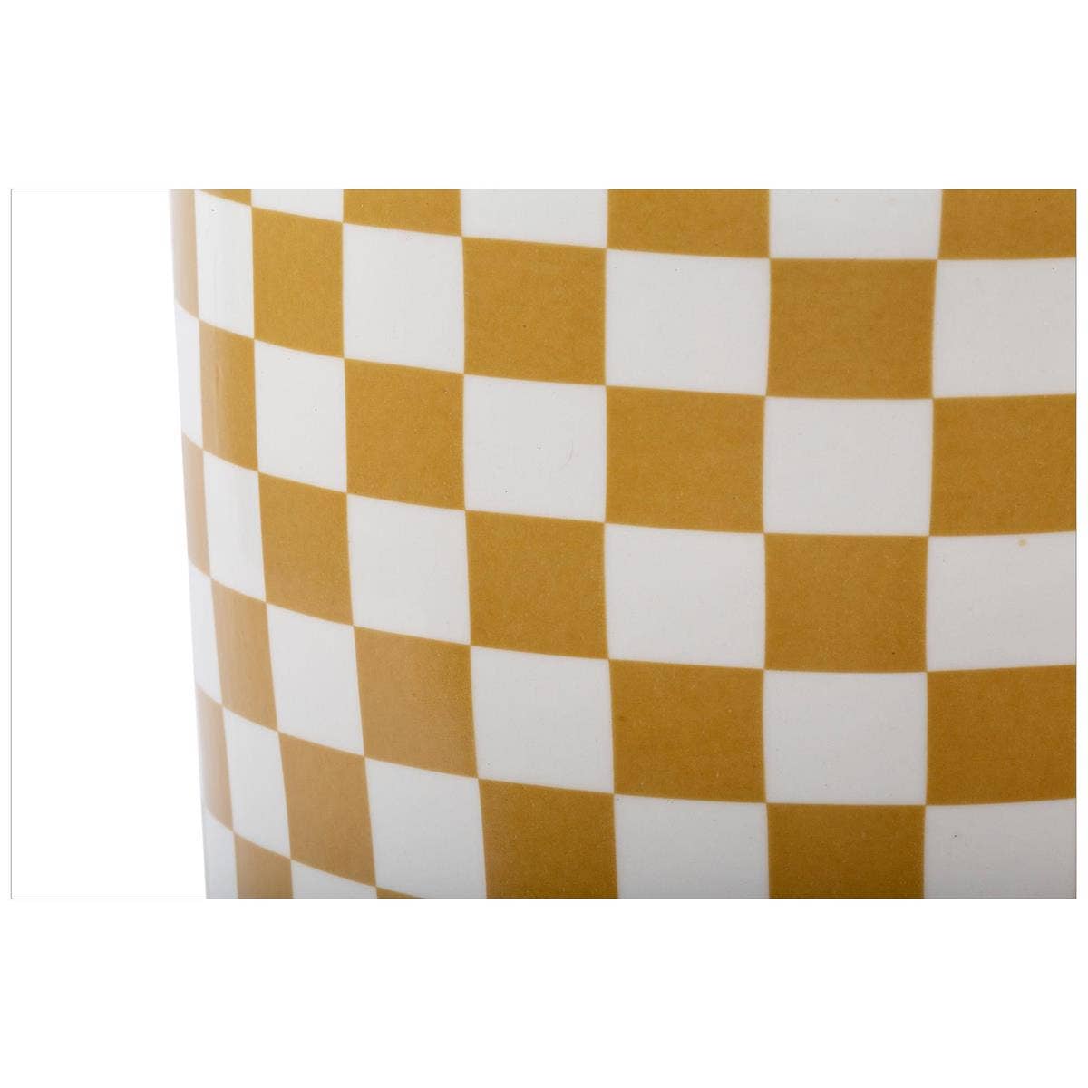 Truu Design Stylish Checkered Ceramic Planter