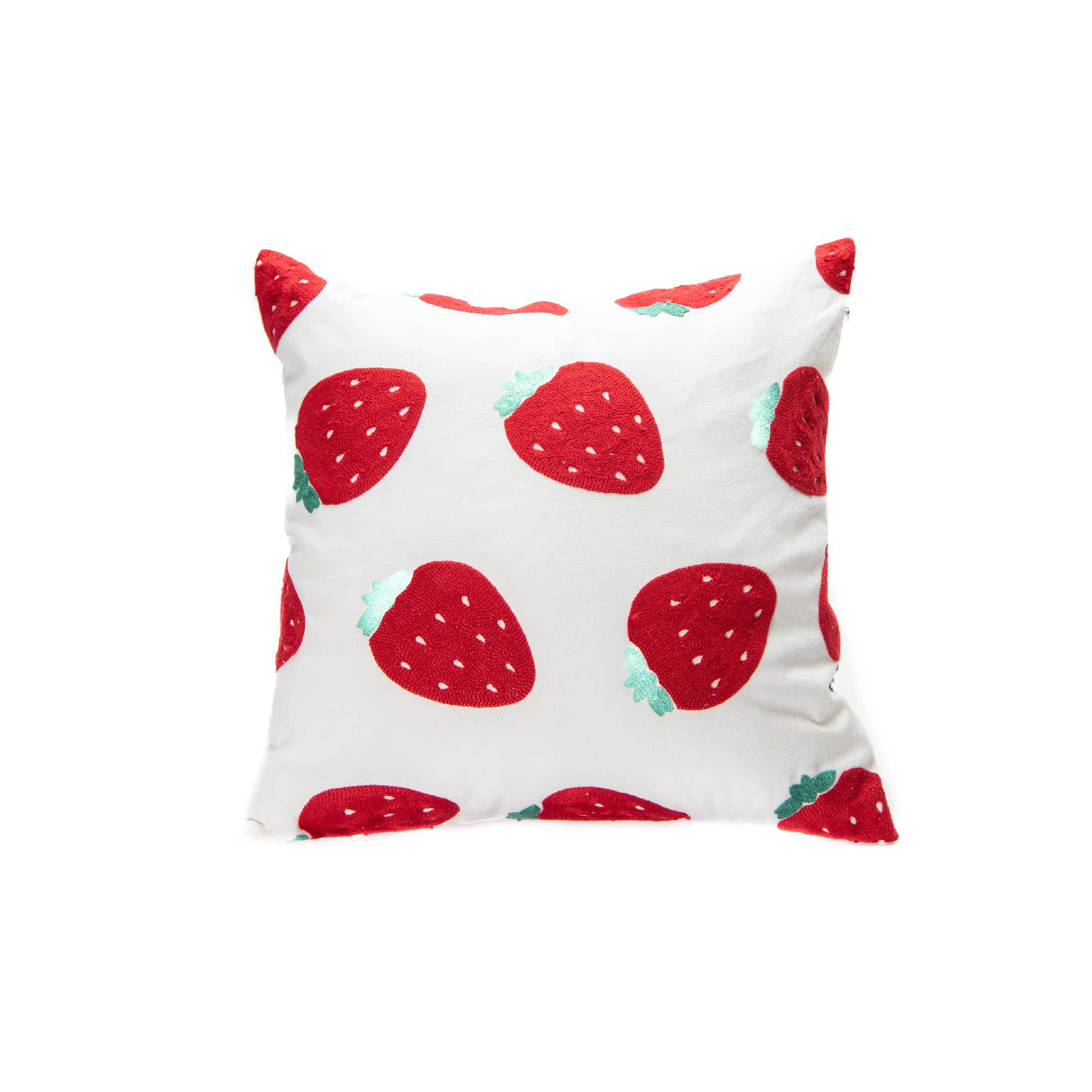 Cotton Embroidered Square Cushion