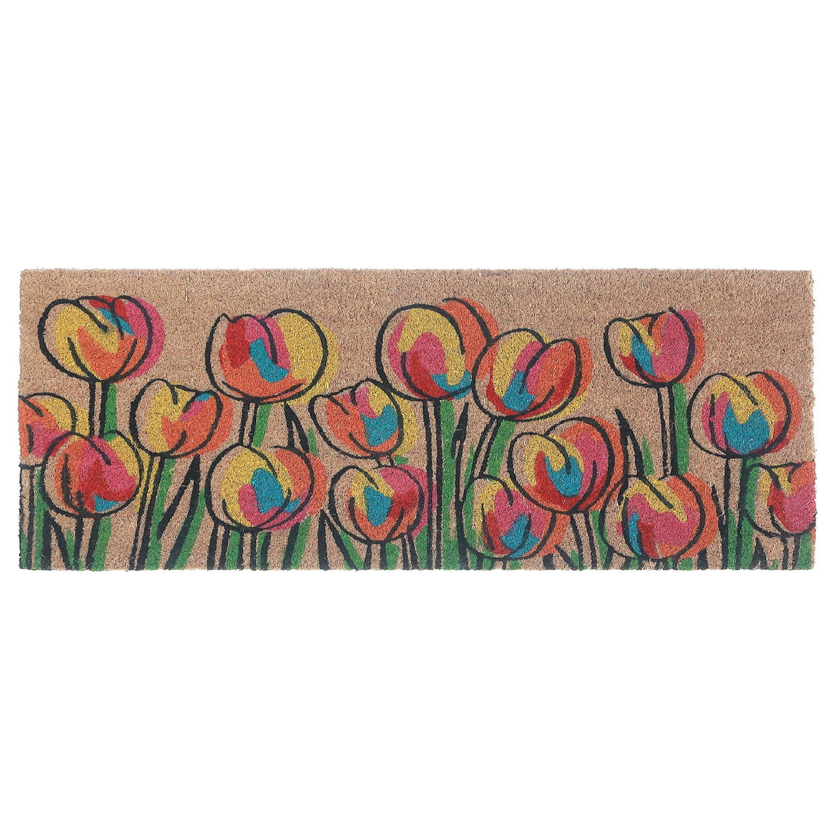 Coir Door Mat Tulip