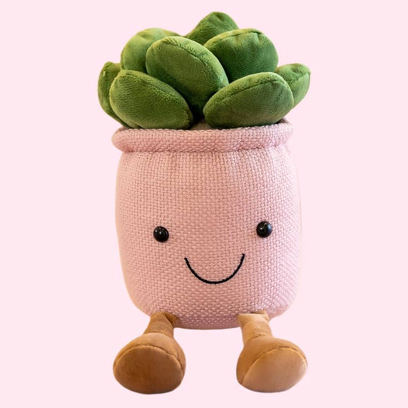 8" Smiling Succulent Plush