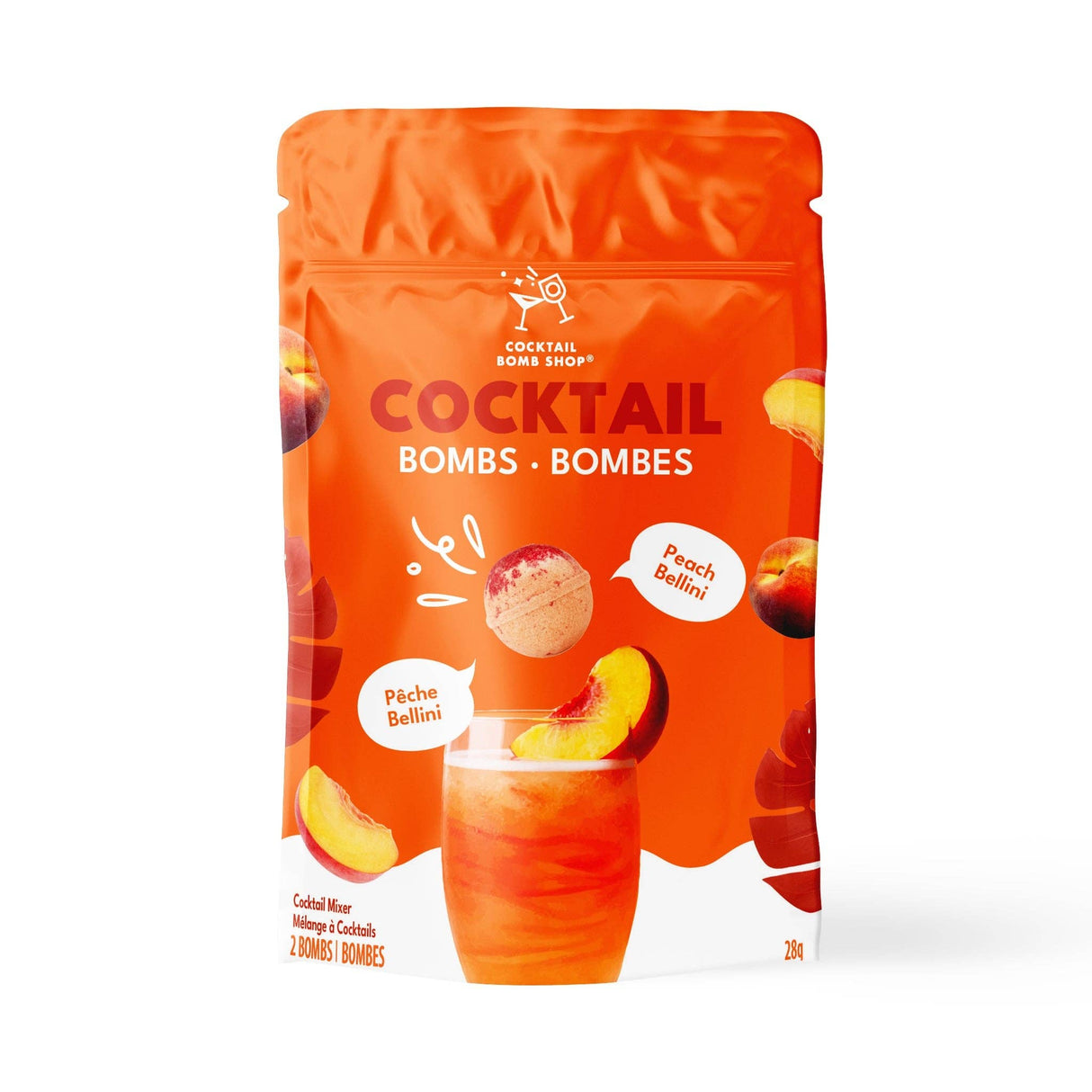 PEACH BELLINI Cocktail Bomb