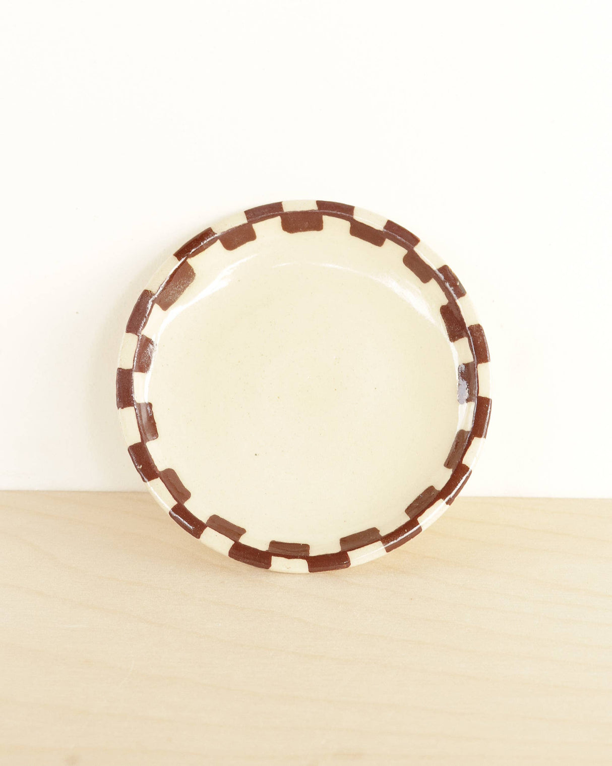 Ceramic Mini Checkerboard Ring Dish