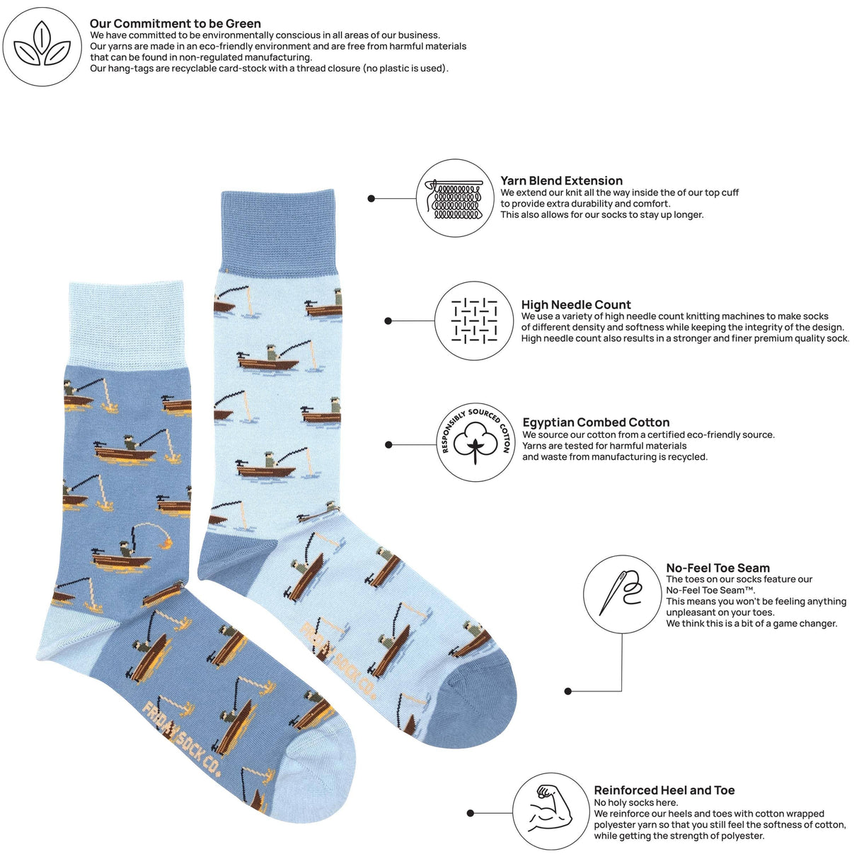 Men's Fish & Fisherman Socks