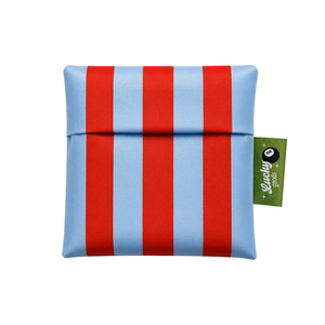 Blue & Maroon Stripes Foldable Nylon Tote