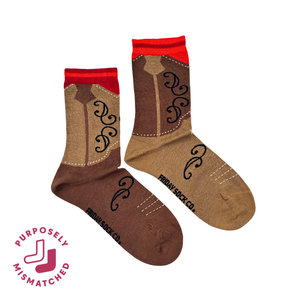 Women's Cowboy Boot  Crew Socks