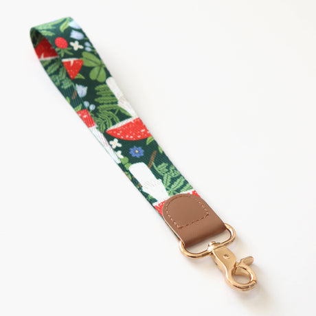 Mushrooms Wristlet Lanyard