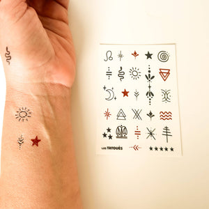 The Mini symbols - Temporary tattoos