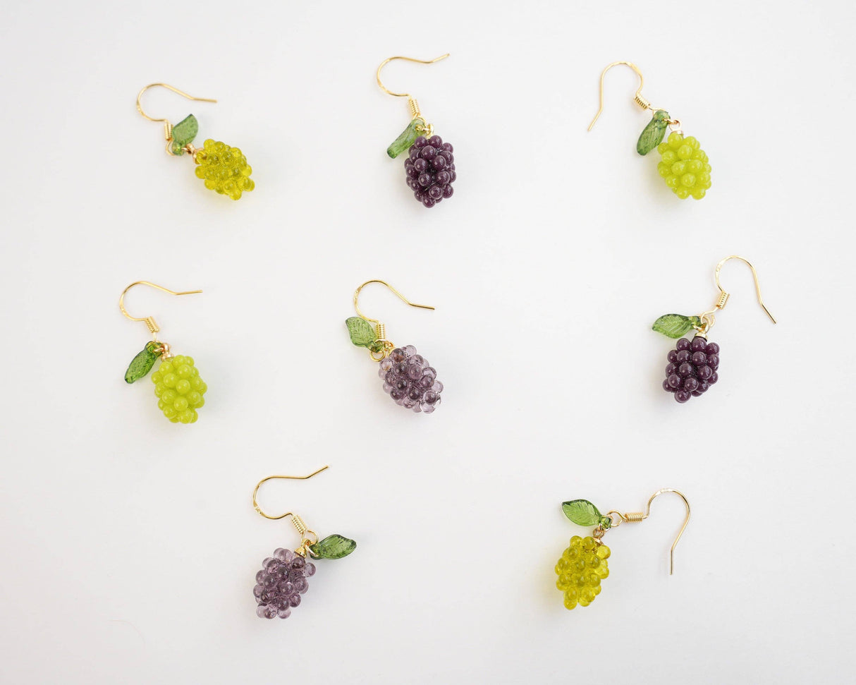 Grape Dangle Earrings