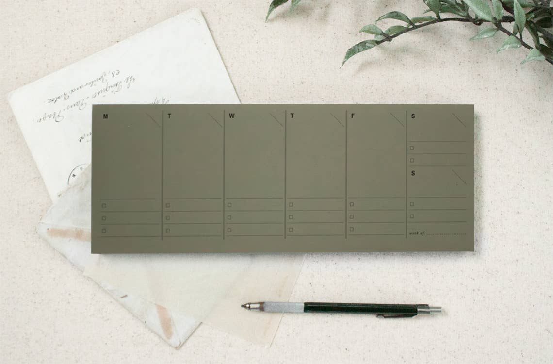 Weekly Planner Paper Notepad