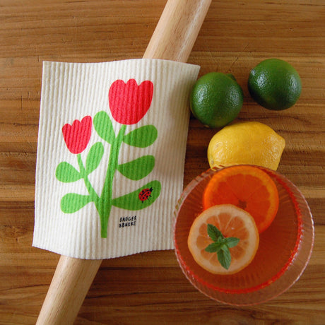 Ladybug Swedish Sponge Cloth