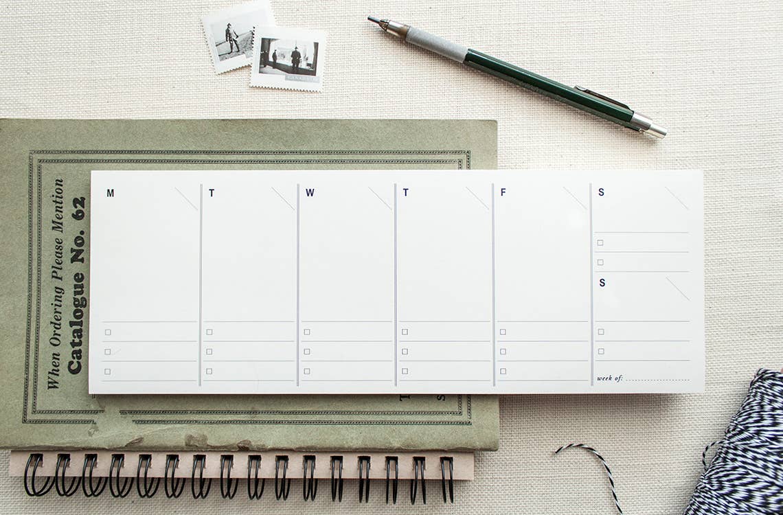 Weekly Planner Paper Notepad