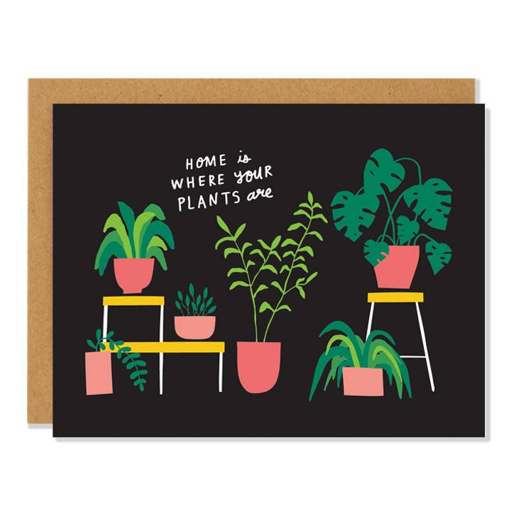 Houseplants - Housewarming Greeting Card