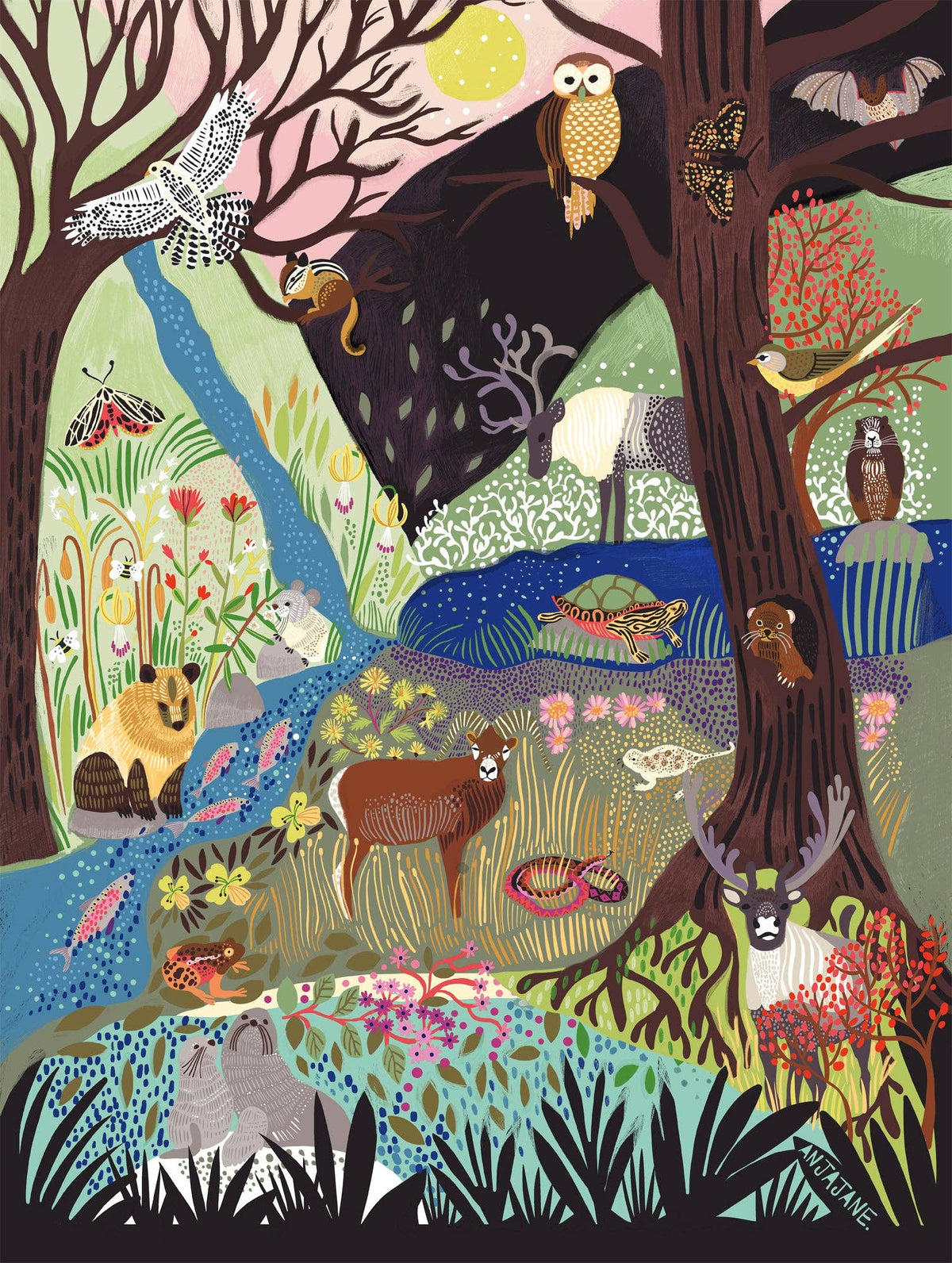 Endangered Animals Art Print