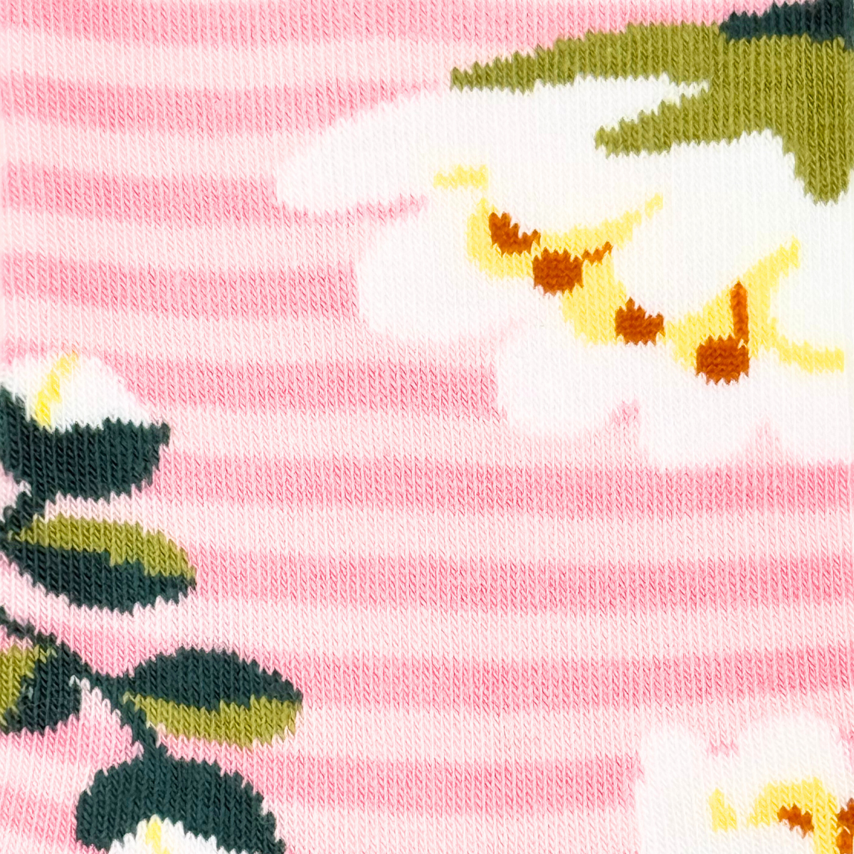 Women's Pink Stripes Crew Socks