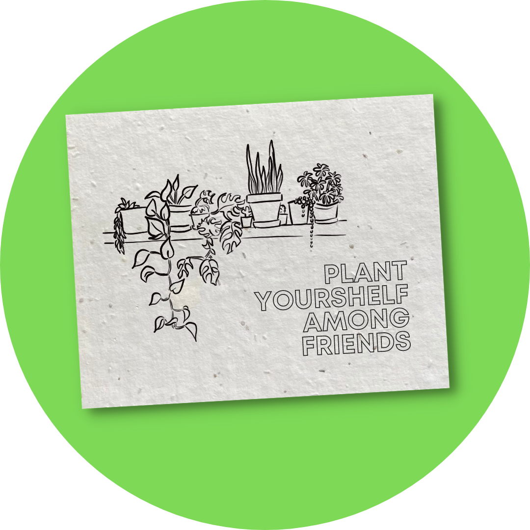 Plant Yourshelf - Colour-me-in Postcard