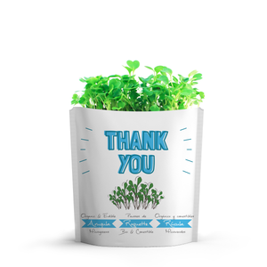 Thank You Organic Microgreens Grow Card