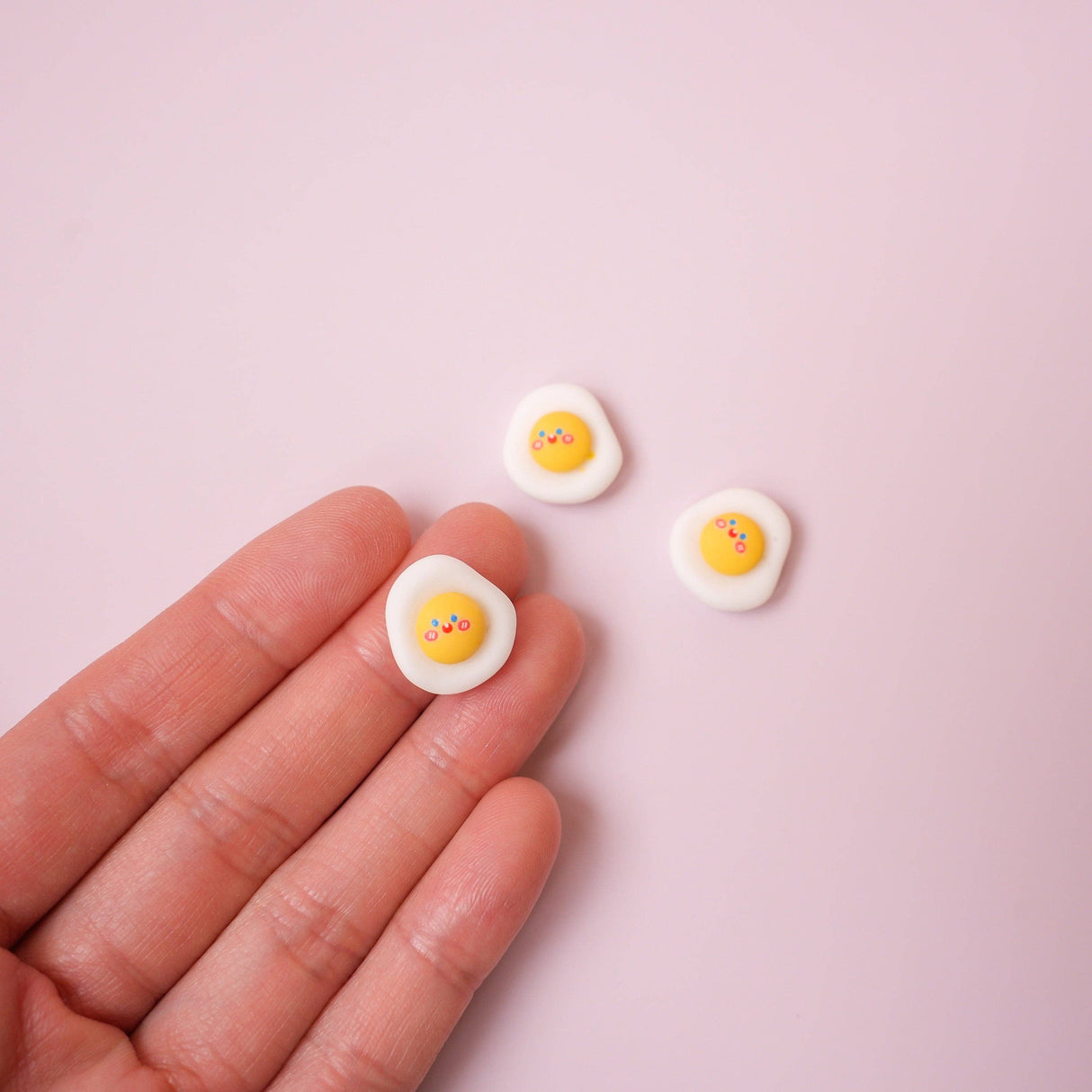 Tiny Fried Egg Pin