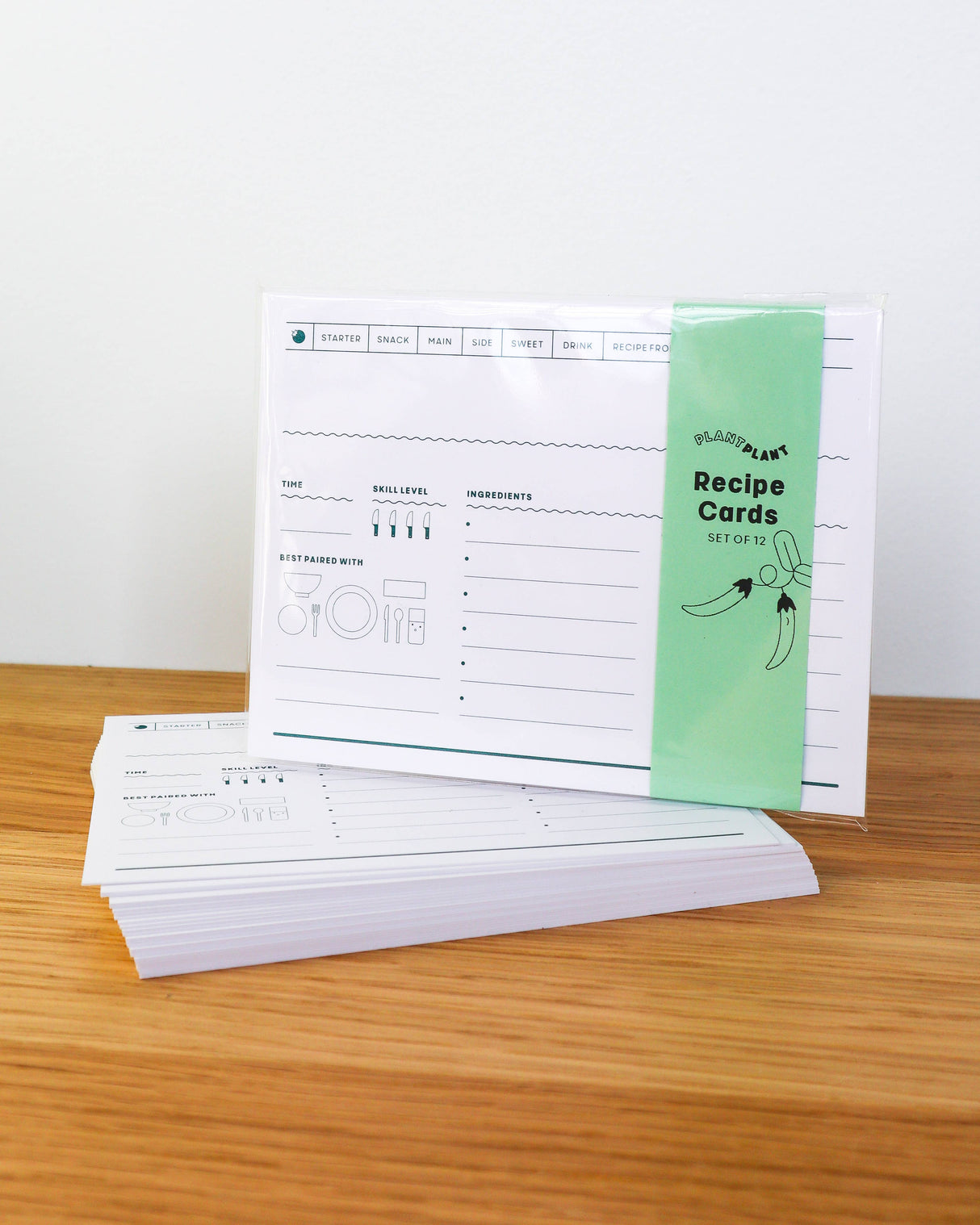 Plant Plant Recipe Cards