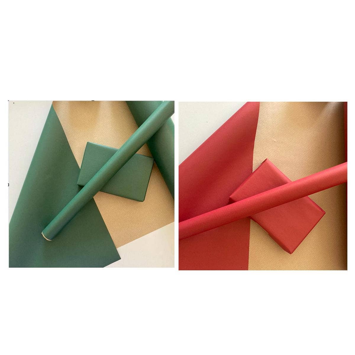 Christmas Coloured Kraft Roll Wrap