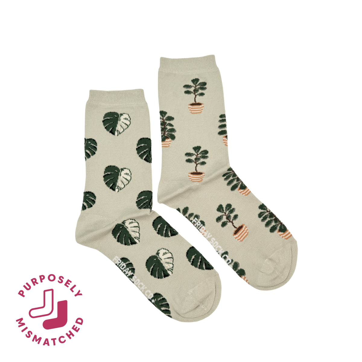 Women's Big House Plant Crew Socks