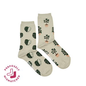 Women's Big House Plant Crew Socks