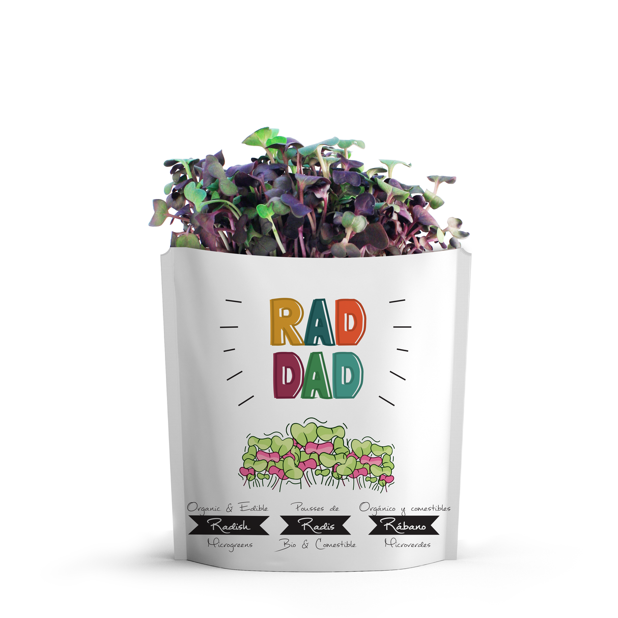 Rad Dad Organic Microgreens Grow Card