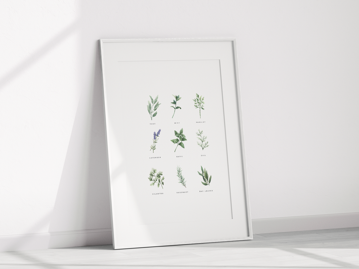 Backyard Herb Garden Art Print