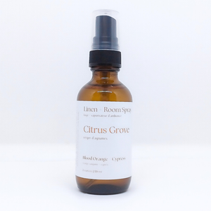Linen + Room Spray: Citrus Grove (Blood Orange + Cypress)