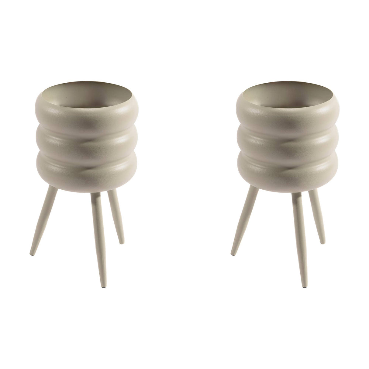 Round Metal Bubble Planter with Legs