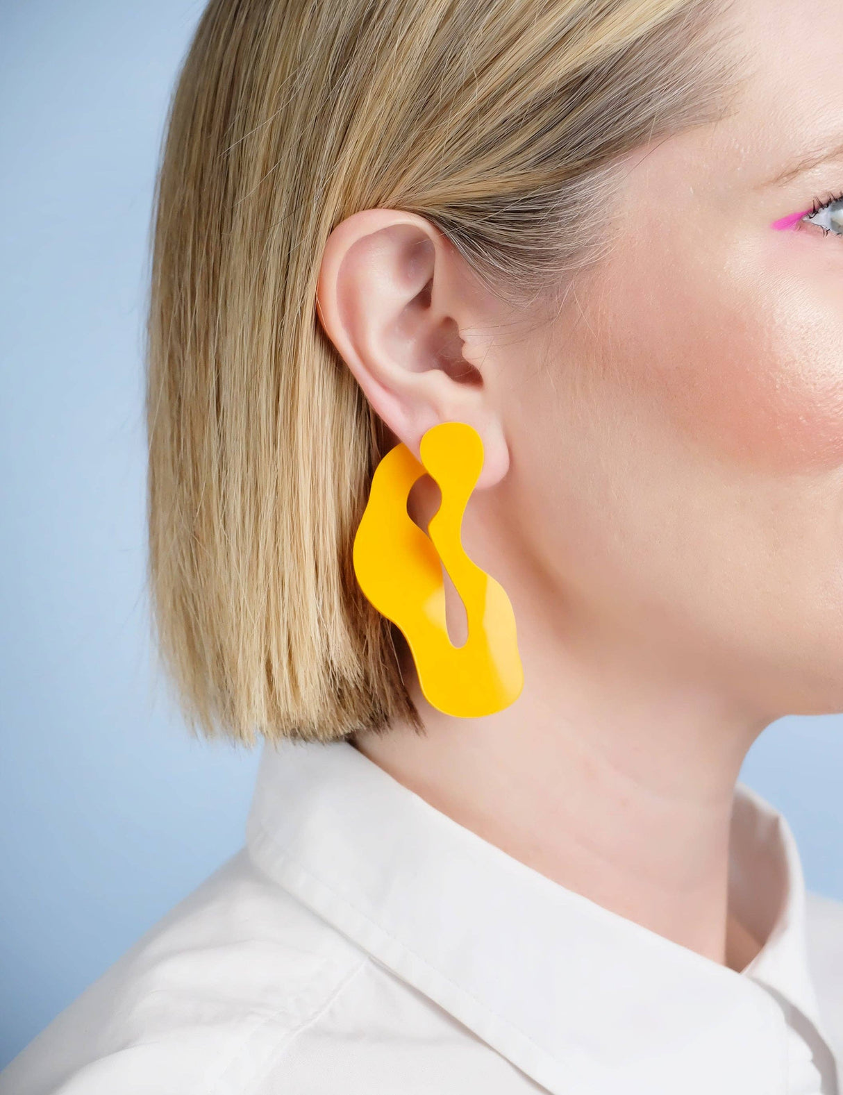 Wave Asymmetric Stud Earrings
